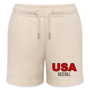 USA Baseball - US - États-Unis d’Amérique - Short de jogging enfant bio Stanley/Stella - écru doux - Devant