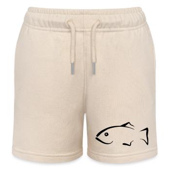 Fisch - Kinder Organic Joggingshorts Mini Bolter von Stanley/Stella - Natur - Vorne