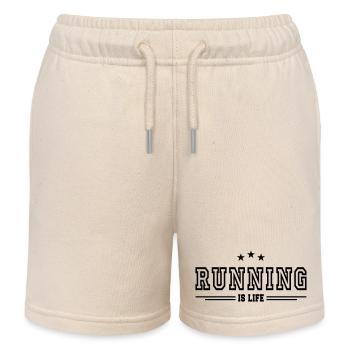courir c'est la vie - Short de jogging enfant bio Stanley/Stella - écru doux - Devant