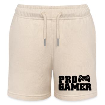pro gamer - Short de jogging enfant bio Stanley/Stella - écru doux - Devant