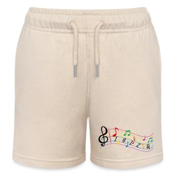 Noten ibiza - Noten für Musik - Kook Art - Kinder Organic Joggingshorts Mini Bolter von Stanley/Stella - Natur - Vorne