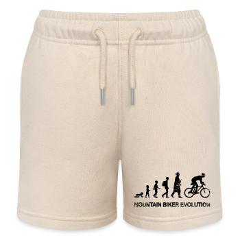 Development of a mountain biker - Kids Organic Sweat Shorts by Stanley/Stella - soft Ecru - Front