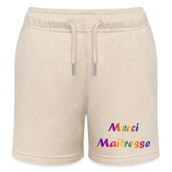 GELIEBTE. VIELEN DANK. DANKE HERRIN - Kinder Organic Joggingshorts Mini Bolter von Stanley/Stella - Natur - Vorne