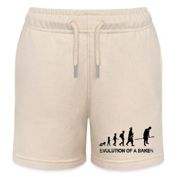 Entwicklung vom Kind zum Bäcker - Kinder Organic Joggingshorts Mini Bolter von Stanley/Stella - Natur - Vorne