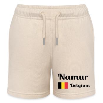Namur Belgien - Stilvolle Drucke - Kinder Organic Joggingshorts Mini Bolter von Stanley/Stella - Natur - Vorne