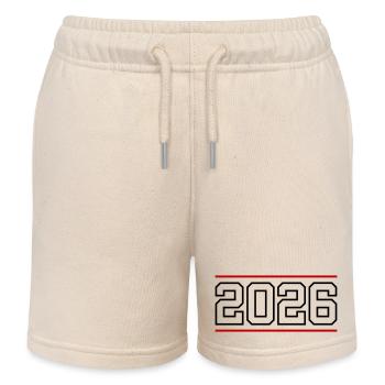Ligne 2026 - Short de jogging enfant bio Stanley/Stella - écru doux - Devant