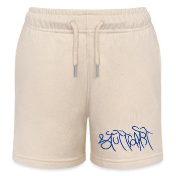 Geschenk für echte Stuttgarter*innen - Kinder Organic Joggingshorts Mini Bolter von Stanley/Stella - Natur - Vorne