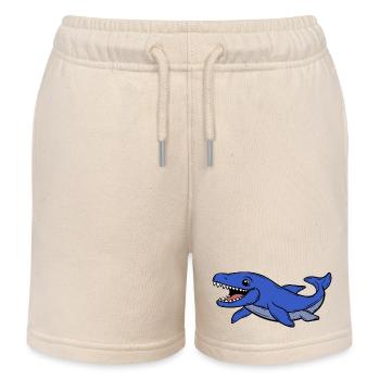 Dino - Short de jogging enfant bio Stanley/Stella - écru doux - Devant
