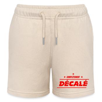 COMPLETELY OFFBEAT! - Kids Organic Sweat Shorts by Stanley/Stella - soft Ecru - Front