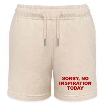Entschuldigung, heute keine Inspiration – sarkastische Aussage - Kinder Organic Joggingshorts Mini Bolter von Stanley/Stella - Natur - Vorne