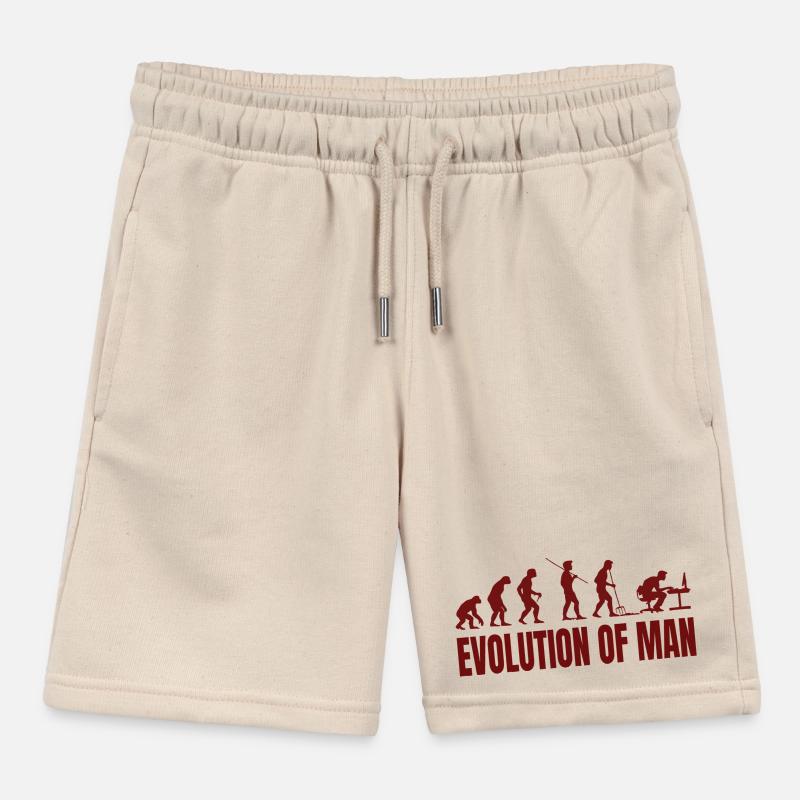 Computer PC Evolution Informatiker Programmierer Kinder Organic Joggingshorts Mini Bolter von Stanley/Stella