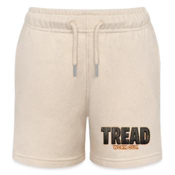 PROFIL – Abgenutzt | Ein lustiges Wortspiel auf dem Profil - Kinder Organic Joggingshorts Mini Bolter von Stanley/Stella - Natur - Vorne