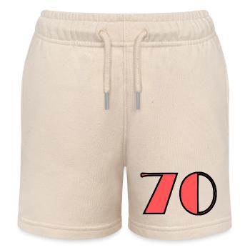 70. 70 JAHRE. 70-JÄHRIGES JUBILÄUM. GEBURTSTAG 70 JAHRE. - Kinder Organic Joggingshorts Mini Bolter von Stanley/Stella - Natur - Vorne