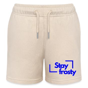 Stay frosty - Kinder Organic Joggingshorts Mini Bolter von Stanley/Stella - Natur - Vorne