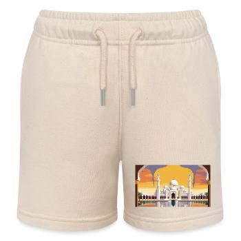 Scheich-Zayid-Moschee, Abu Dhabi, Vereinigte Arabische Emirate, Pixel A - Kinder Organic Joggingshorts Mini Bolter von Stanley/Stella - Natur - Vorne