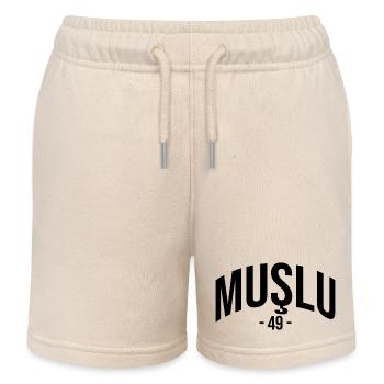 Mus 49 Türkei Turkiye Geschenk Urlaub TR Türk - Kinder Organic Joggingshorts Mini Bolter von Stanley/Stella - Natur - Vorne