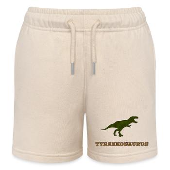 Dino Tyrannosaurus Rex Dino préféré - Short de jogging enfant bio Stanley/Stella - écru doux - Devant