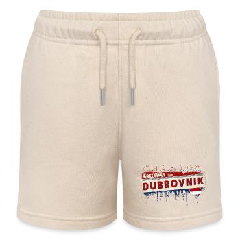 Croatie HRVATSKA Croatie HRV HR Tourisme - Short de jogging enfant bio Stanley/Stella - écru doux - Devant