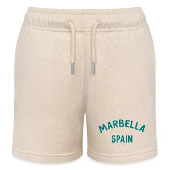 Marbella Espagne Espagne España - Short de jogging enfant bio Stanley/Stella - écru doux - Devant