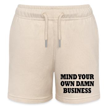 mind your own damn business - Short de jogging enfant bio Stanley/Stella - écru doux - Devant