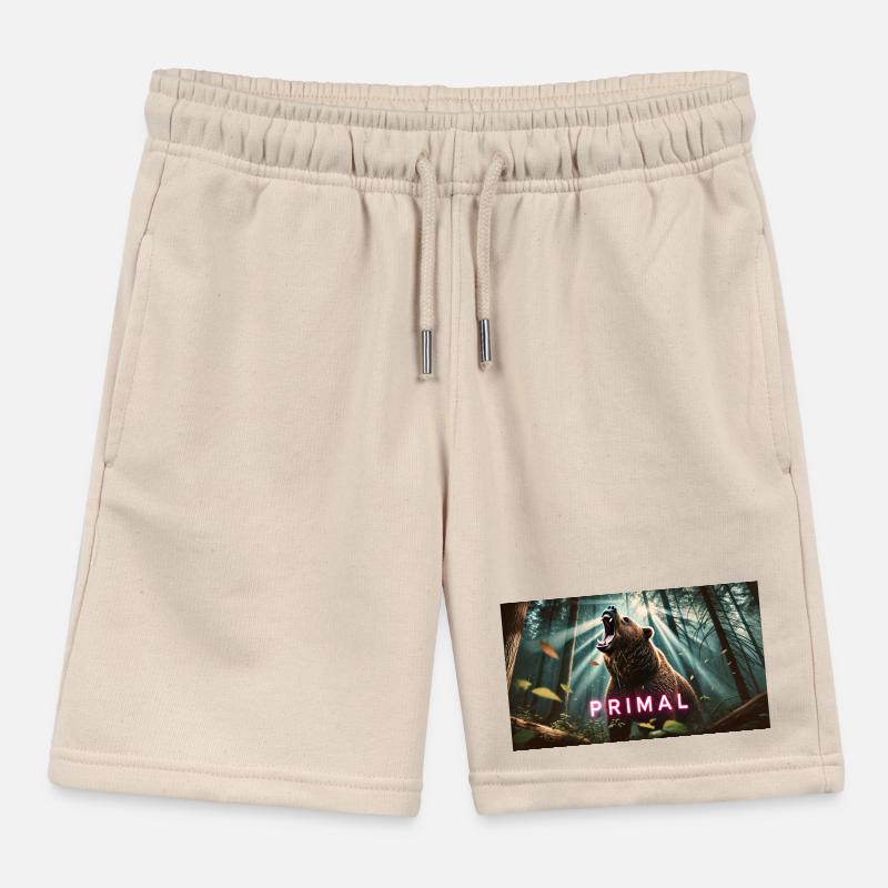 PRIMAL BEAR Kids Organic Sweat Shorts by Stanley/Stella