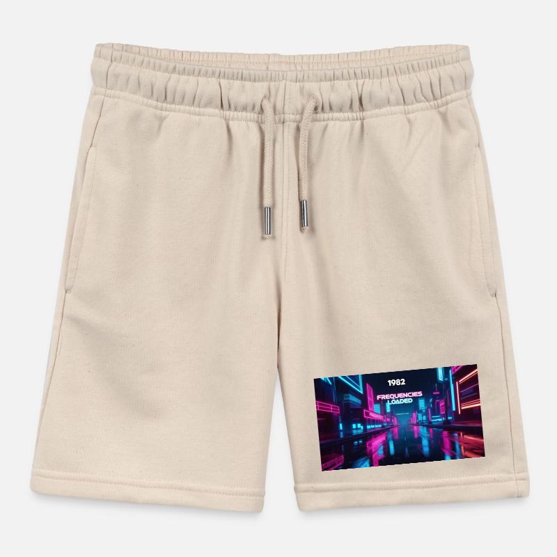 FREQUENCIES LOADED Kids Organic Sweat Shorts by Stanley/Stella