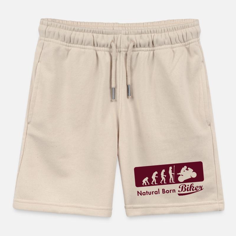 evolution_biker Kids Organic Sweat Shorts by Stanley/Stella