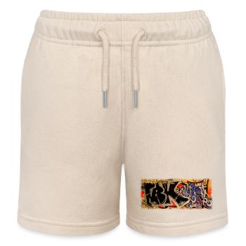 Graffiti - Kinder Organic Joggingshorts Mini Bolter von Stanley/Stella - Natur - Vorne