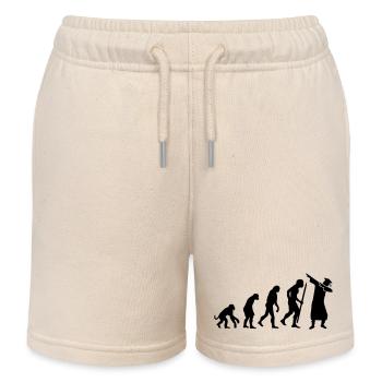 Evolution dab dabbing graduation college student - Kinder Organic Joggingshorts Mini Bolter von Stanley/Stella - Natur - Vorne