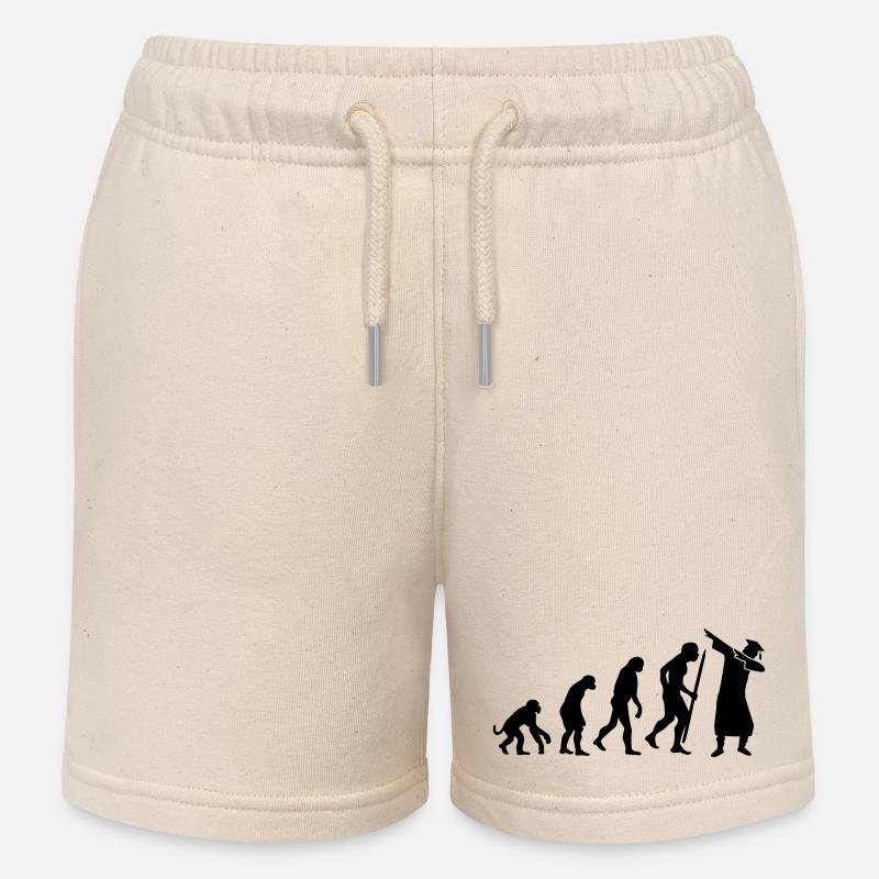 Evolution dab dabbing graduation college student - Kinder Organic Joggingshorts Mini Bolter von Stanley/Stella - Natur
