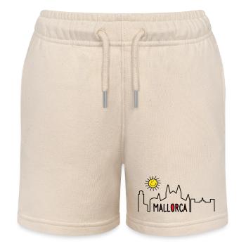 Mallorca in summer - Kids Organic Sweat Shorts by Stanley/Stella - soft Ecru - Front
