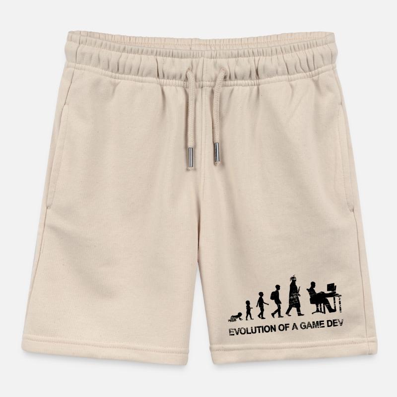 Development of a game developer Kids Organic Sweat Shorts by Stanley/Stella