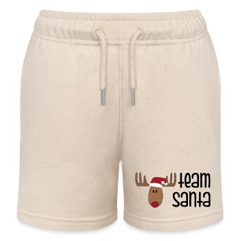Lustiges Team zu Weihnachten - Kinder Organic Joggingshorts Mini Bolter von Stanley/Stella - Natur - Vorne