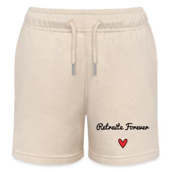 RETRAITE. RETRAITE. RETRAITEE. RETRAITE - Short de jogging enfant bio Stanley/Stella - écru doux - Devant