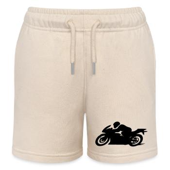 motorrad - Kinder Organic Joggingshorts Mini Bolter von Stanley/Stella - Natur - Vorne