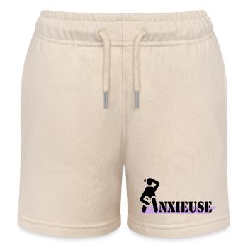 anxious - Kids Organic Sweat Shorts by Stanley/Stella - soft Ecru - Front