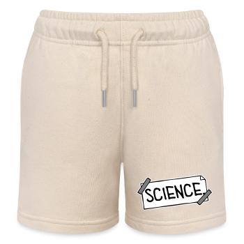 Déclaration scientifique : Déclaration sur l’éducation des nerds - Short de jogging enfant bio Stanley/Stella - écru doux - Devant