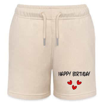 ALLES GUTE ZUM GEBURTSTAG!. ALLES GUTE ZUM GEBURTSTAG!. JAHRESTAG. - Kinder Organic Joggingshorts Mini Bolter von Stanley/Stella - Natur - Vorne