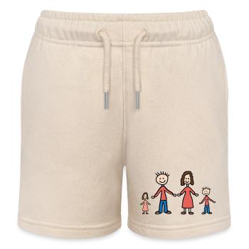 Family - Kids Organic Sweat Shorts by Stanley/Stella - soft Ecru - Front