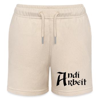 Andi Arbeit - Kinder Organic Joggingshorts Mini Bolter von Stanley/Stella - Natur - Vorne