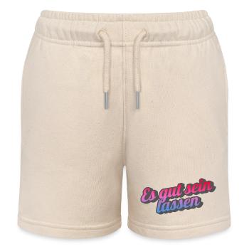 Let it be. - Kids Organic Sweat Shorts by Stanley/Stella - soft Ecru - Front