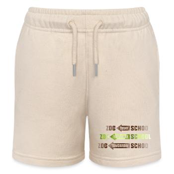 Safari Afrika savanne zoo schule tierpark - Kinder Organic Joggingshorts Mini Bolter von Stanley/Stella - Natur - Vorne