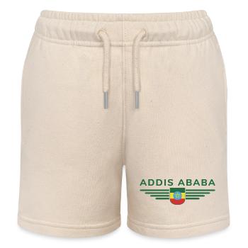 T-shirt Addis-Abeba – Style de la capitale - Short de jogging enfant bio Stanley/Stella - écru doux - Devant