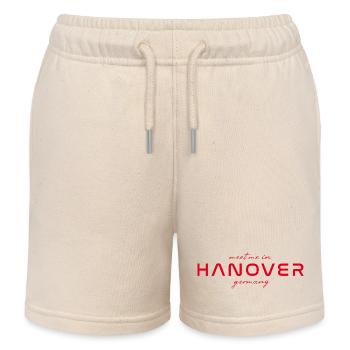 Hanover T-Shirt – Skyline - Kids Organic Sweat Shorts by Stanley/Stella - soft Ecru - Front
