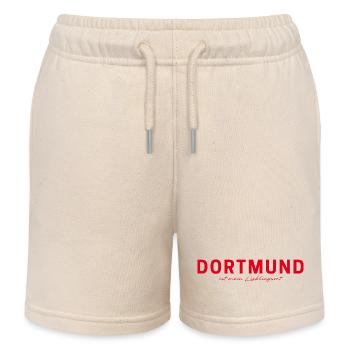 Dortmund T-Shirt – Skyline & Lover - Kids Organic Sweat Shorts by Stanley/Stella - soft Ecru - Front