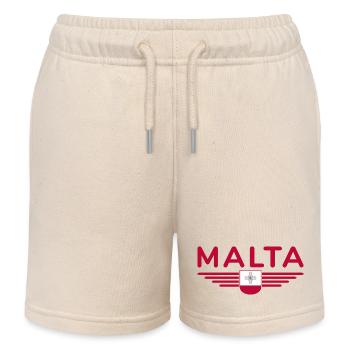 T-shirt Malte – Pour les fans de l’île - Short de jogging enfant bio Stanley/Stella - écru doux - Devant