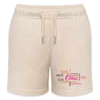 Oma - Kinder Organic Joggingshorts Mini Bolter von Stanley/Stella - Natur - Vorne