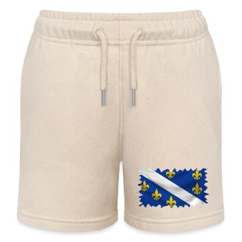 Bosnien in der Herzegowina Europa Sarajavo Flagge Mostar - Kinder Organic Joggingshorts Mini Bolter von Stanley/Stella - Natur - Vorne