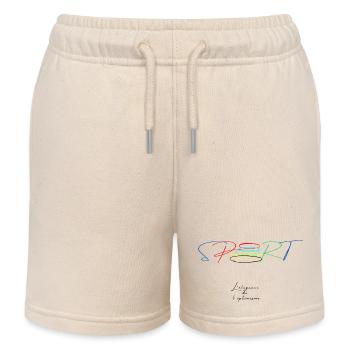 Sport - Short de jogging enfant bio Stanley/Stella - écru doux - Devant