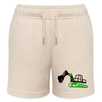 Excavatrice - Short de jogging enfant bio Stanley/Stella - écru doux - Devant